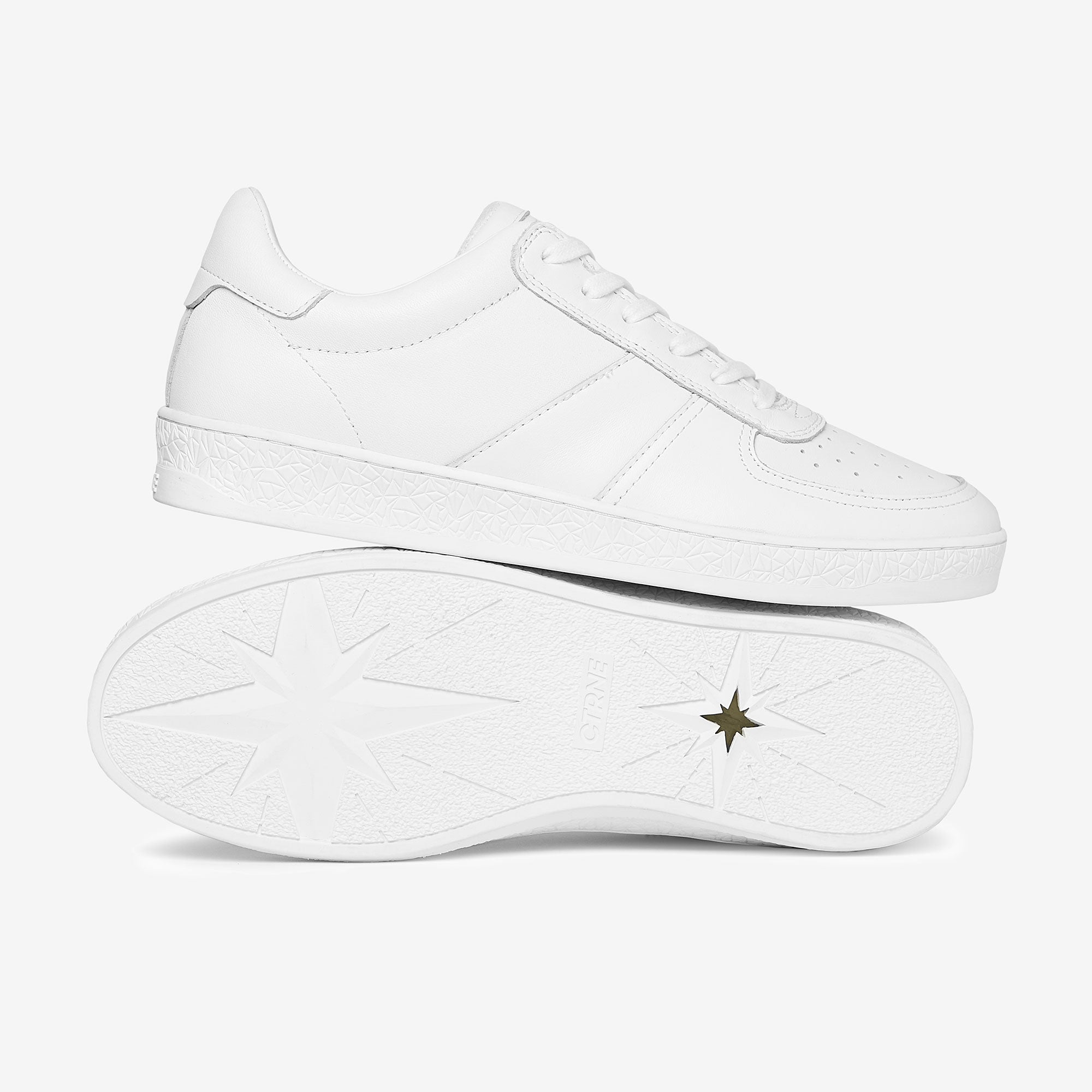 Geode Manifest Sneaker in White/Leather Ladies