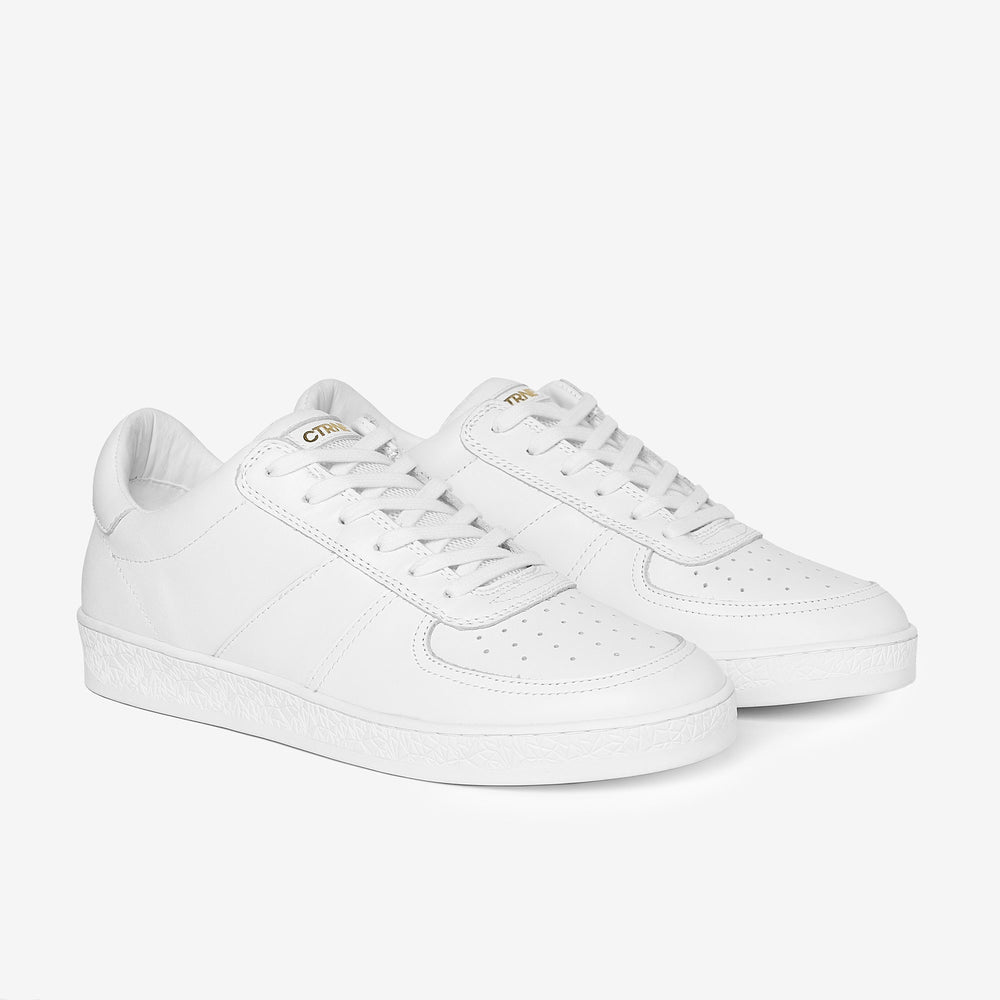 Geode Manifest Sneaker in White/Leather Ladies