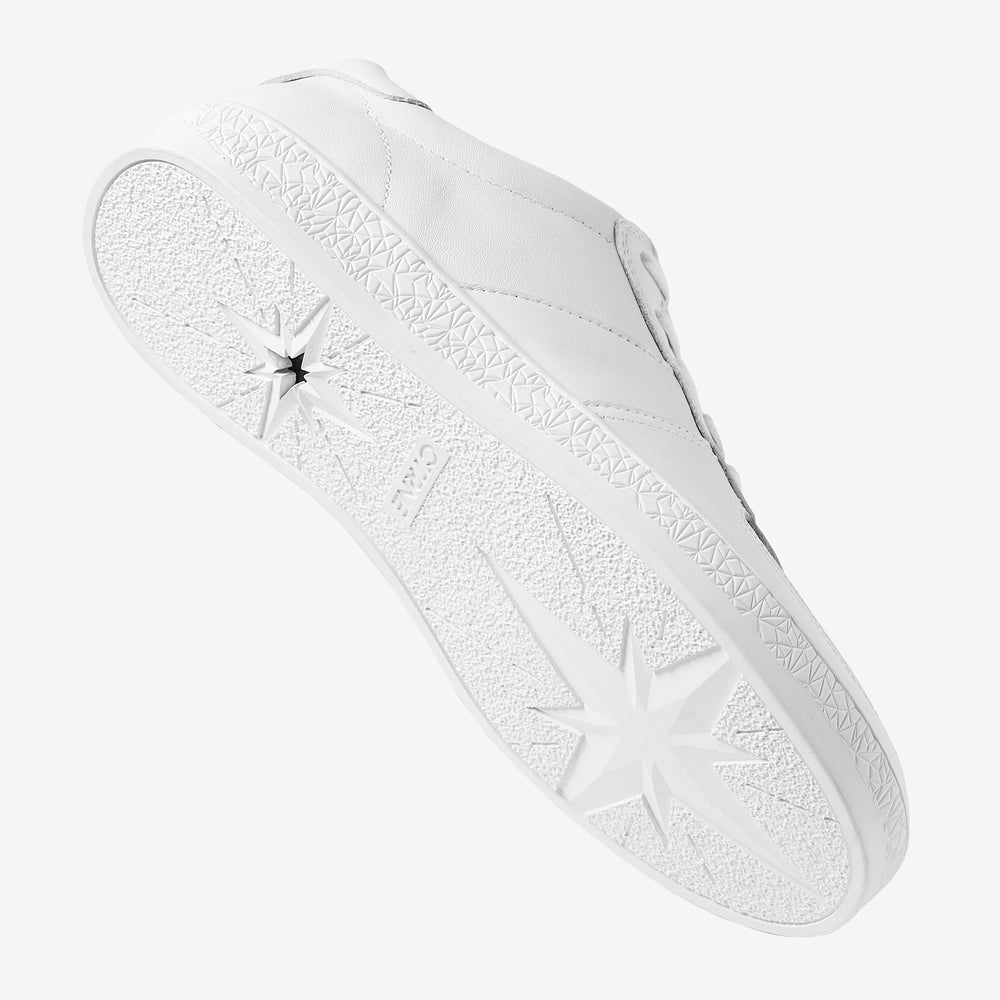 Geode Manifest Sneaker in White/Leather