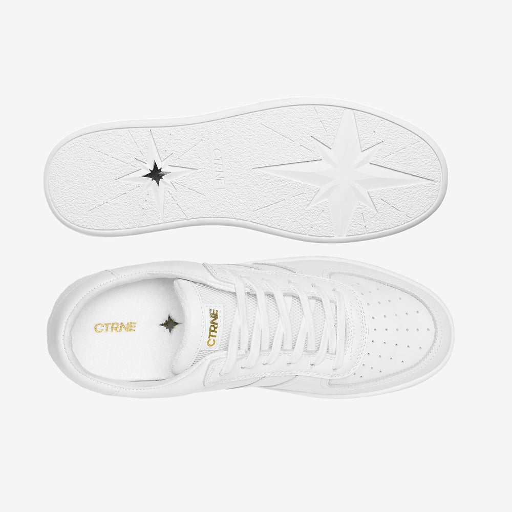 Geode Manifest Sneaker in White/Leather Ladies