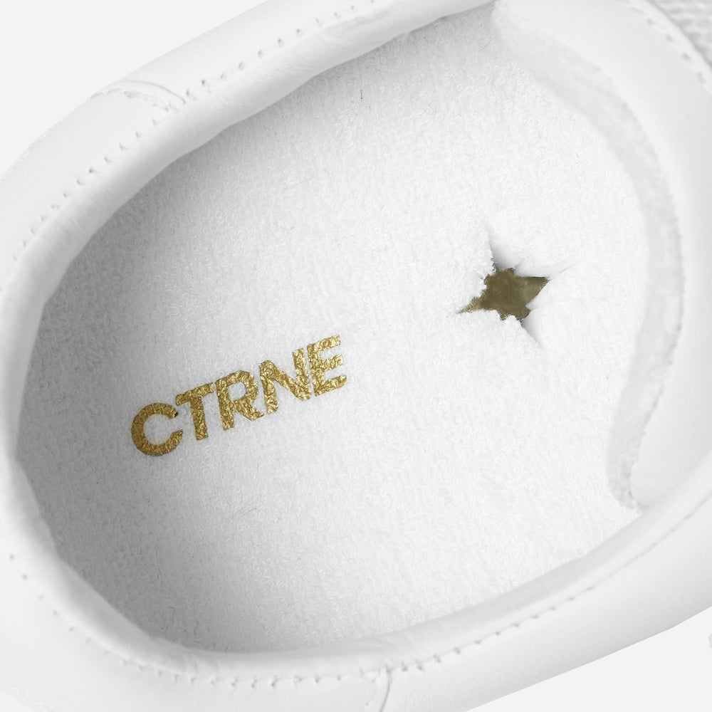 Geode Manifest Sneaker in White/Leather Ladies